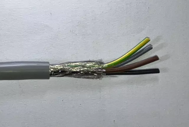 2 METRES - 4 Core Screened Shielded Cable,  12 amps, 0.75mm CNC Projects