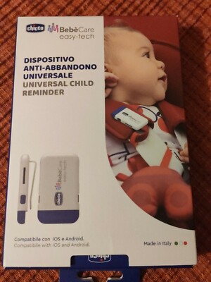 Bianco/Blu Chicco Chicco BebèCare easy-tech Sistema Antiabbandono in Auto 