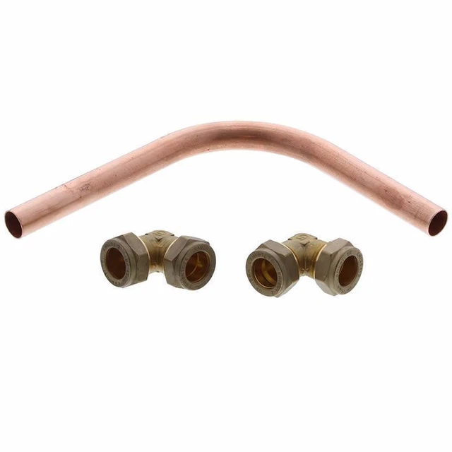 MIRA JUMP MK2 Shower Inlet Pipe 15mm Compression Elbows Accessory Kit 1