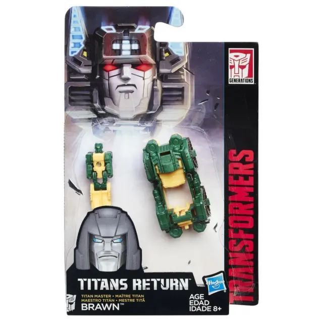 New Transformers Generations Titans Return Titan Master Brawn 3" Figure B8355