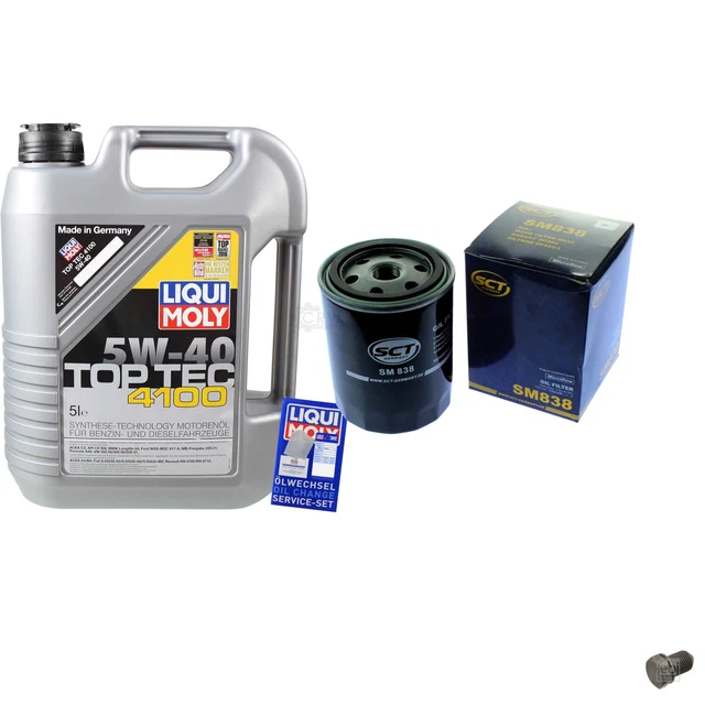 SCT Filtro Olio Germania 5 L Liqui Moly 3701 Top Tec 4100 5W-40 per