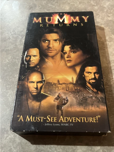 THE MUMMY RETURNS (Vhs Tape) Brendan Fraser, Rachel Weisz ***TESTED ...