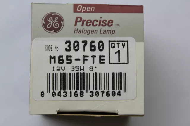 3 x GE Precise 30760 M65-FTE MR11 35mm 12v  Halogen Bulb 35w 8D Spot Open Front 3