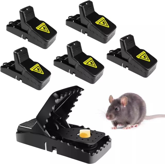 Fousenuk Piège À Rats Professionnel, 6 Clips De Piege a Souris Efficace, Piège S