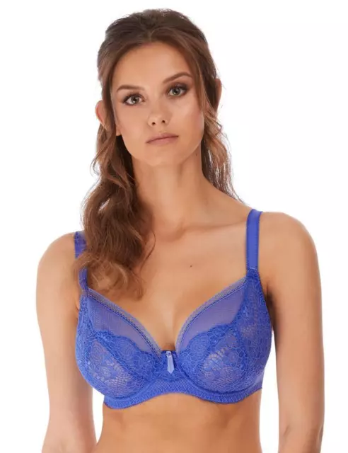 FREYA EXPRESSION PLUNGE Bra 5491 Womens Underwired Non-Padded Bras Pacific  Blue £16.95 - PicClick UK