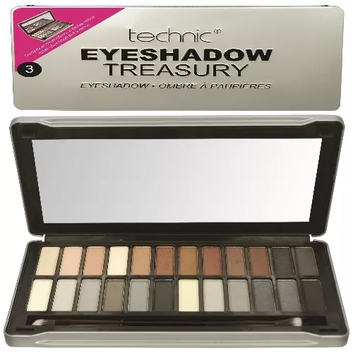 Technic Treasury 3- 24 Colour Eye Shadow - Superfine Lidschatten Metallbox (092)