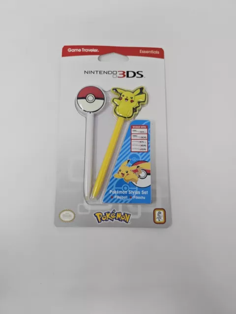 Nintendo 3DS Pokemon Pikachu Pokeball Lápiz Nuevo Juego Viajero