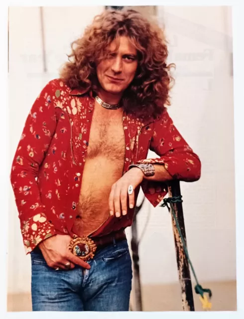 Led Zeppelin~Robert Plant~Orig 1978 Poster~Vtg Full Page Magazine Pinup Clipping