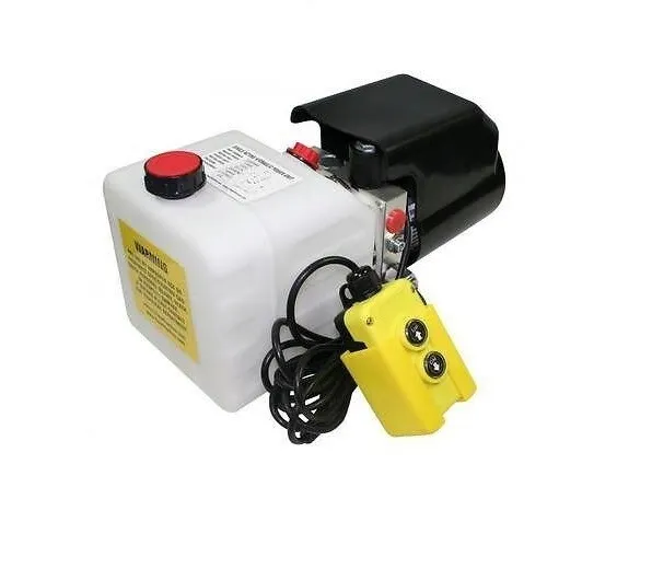 Flowfit 12V DC Single Acting Hydraulic Power pack, with Detachable Two Button Pe