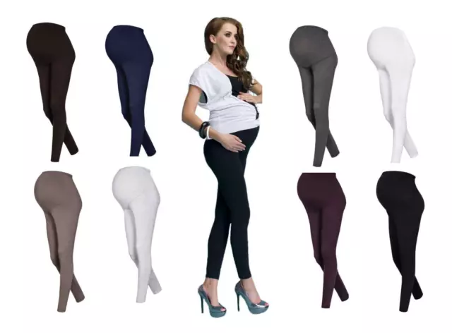 Umstandsleggings Schwangerschaftshosen Umstandshosen Umstandsmode 2er Pack