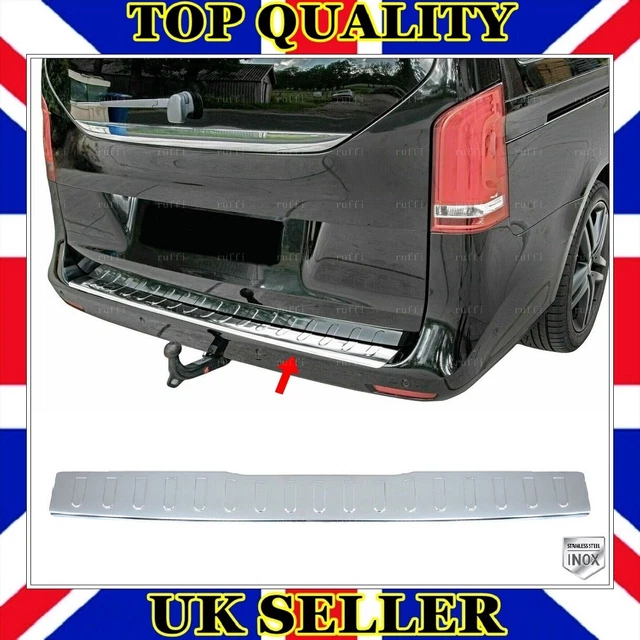 CHROME REAR BUMPER Protector GLOSSY For Mercedes VITO W447 / VCLASS
