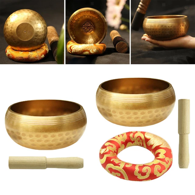 Tibetisches -Set, Kupfer-Holzhammer-Handwerk, dekorative Meditations- für