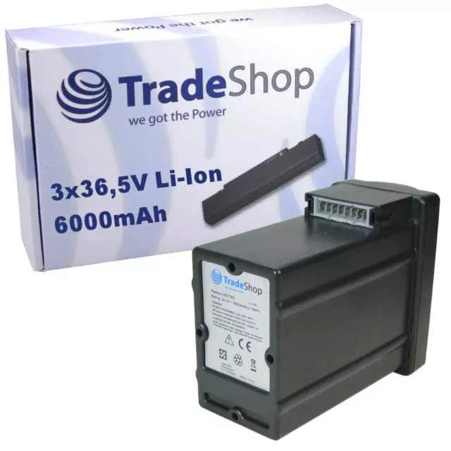 Li-Ion AKKU 6000mAh 3x36,5V für Wolf Garten Hybrid Power 37, Hybrid Power 40