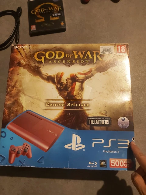 RARE CONSOLE SONY PS3 Ultra Slim GOD OF WAR - RED - CECH-4004C - Serial ...