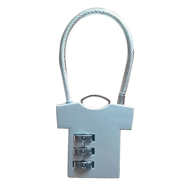 (White)Cute Combination Lock Zinc Alloy Shaped Padlock For Suitcase