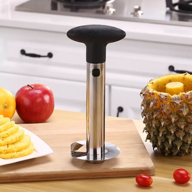 Stainless Steel Fruit Pineapple Corer Slicer Peeler Cutter Kitchen Easy Tool UK 3