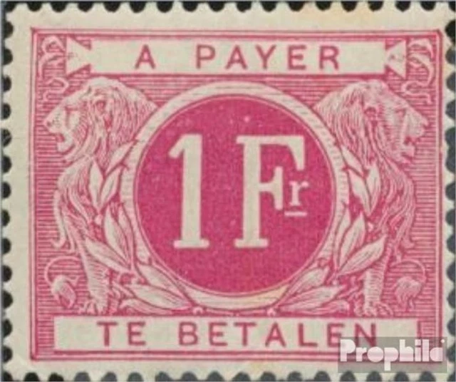 Belgique p7 avec charnière 1895 Porto Marque