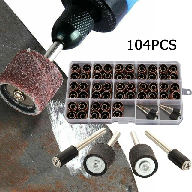 Accessori di ricambio carta vetrata pulizia polvere utensili rotanti 104 pz