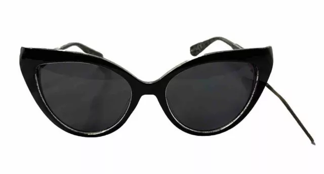 Luv Betsey by Betsey Johnson 100% UVA-UVB Lens Protection Black with Glitter NWT