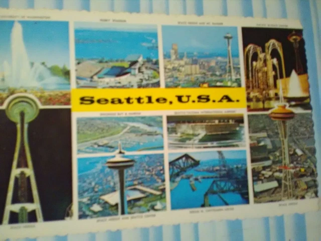 BEAUTIFUL POST CARD AERIAL  VIEWS over Many Scene's SEATTLE WASHINGTON