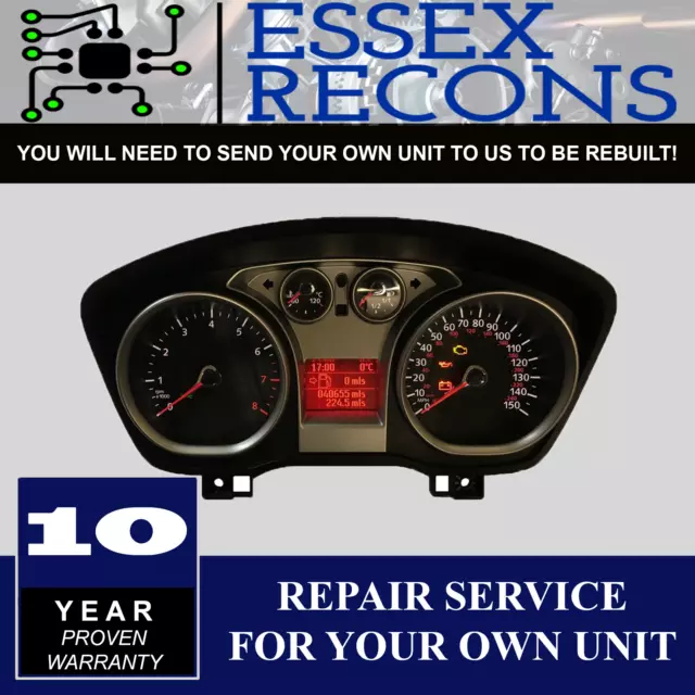 Ford Focus,C-Max, Kuga, S-Max 2007-2011  Instrument Cluster  Repair Service