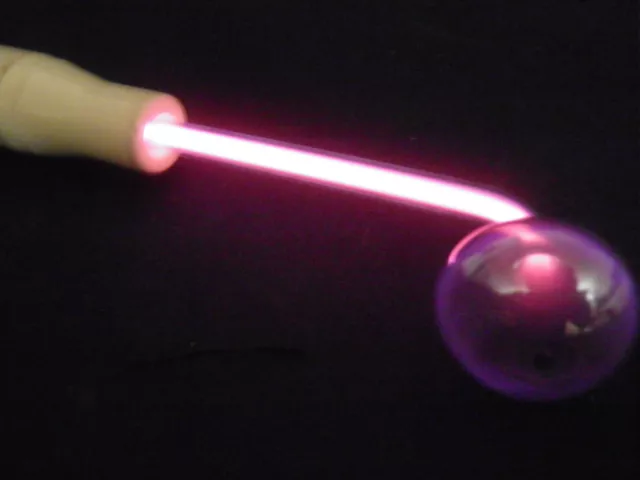 Hochfrequenz Elektrode Bleiglas high frequency electrode violet ray Lutz Neumann