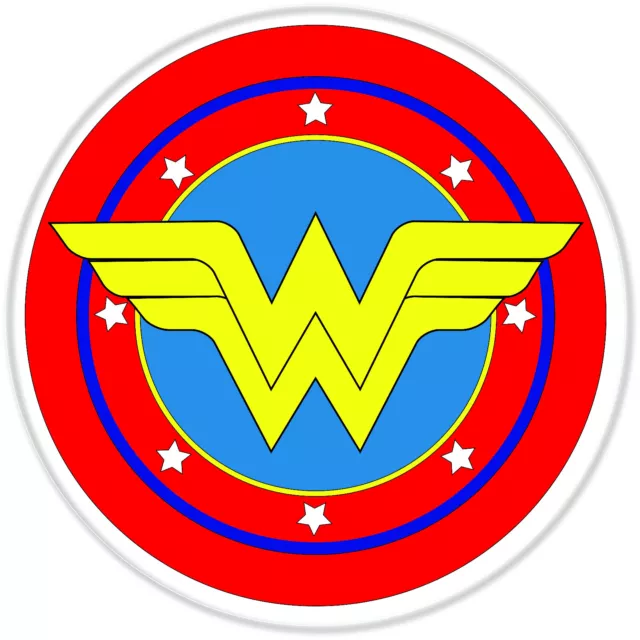 Wonder Woman Logo Vinyl Sticker Batman Car Wall Decal Dawn of Justice LEAGUE