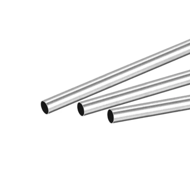 304 Inox Acier Rond Tube 4mm Dia Externe 0.2mm Paroi Épaisseur 300mm 3 Pcs
