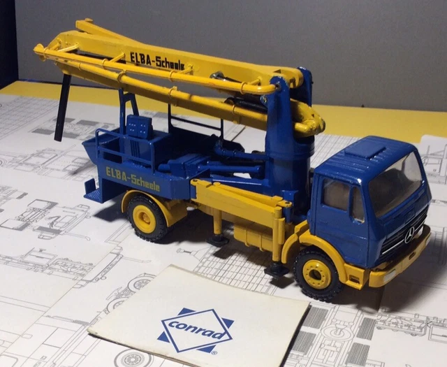 MERCEDES 3-ACHS BETONPUMPE WIBAU #3082.2 CONRAD 1:50 OVP