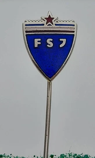 Badge épingle Fédération Yougoslavie De Football FSJ - Vintage Années 70/80