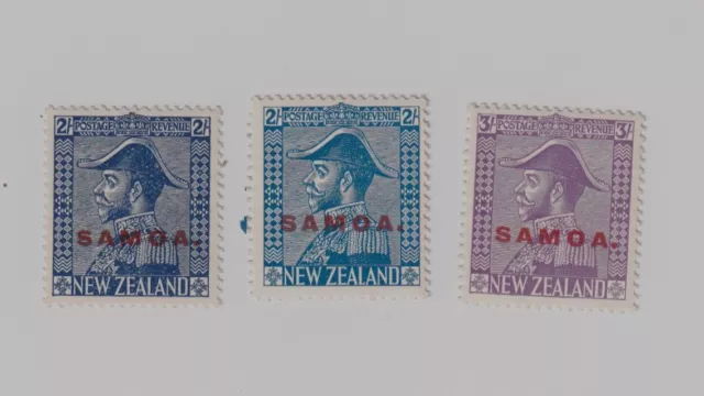 Timbres Samoa - Stamps Yvert 110 - 110A and 111