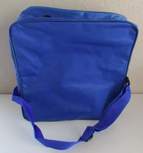 Vintage Trafalgar TT Messenger Travel Bag Carry On Blue Tote Over Shoulder 3