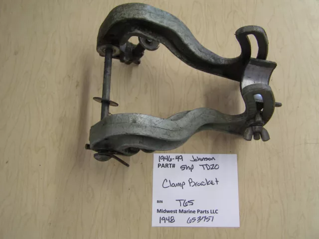 1946-49 Johnson Seahorse TD 20 5 HP Outboard Clamp Bracket T65