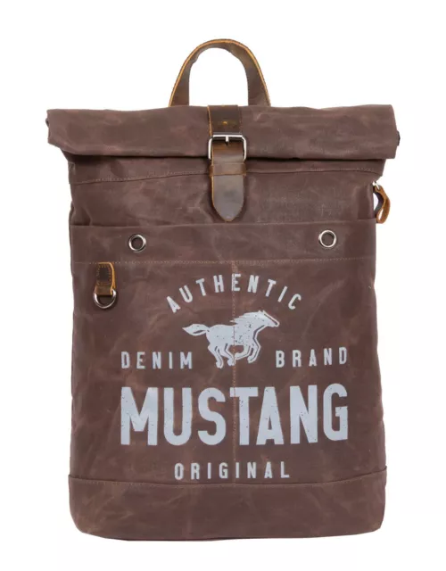 MUSTANG sac à dos Houston Rolltop Backpack Brown