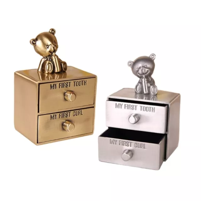 Tooth Curl Box Tooth Holder Kids Teeth Curl Container Metal Boxes