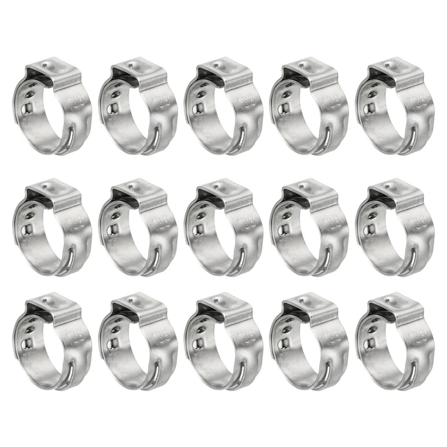Confezione da 40 Morsetto PEX 7/16", 304 Anelli Crimpante Acciaio Inox 11,3-13,8 mm