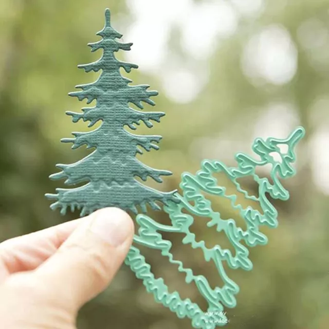 Christmas Trees Metal Cutting Dies Stencil Scrapbooking Embossing Decor Cr-ot