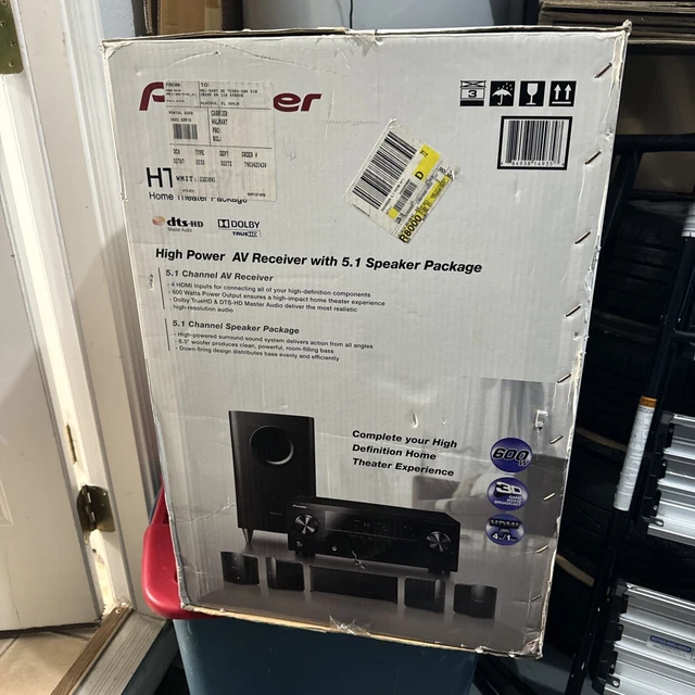 PIONEER HTP071 5.1 Home Theater System Surround Sound Amp Subwoofer