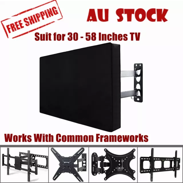 30-58 Inch Dustproof Waterproof TV Cover Outdoor Patio Flat Television Protector