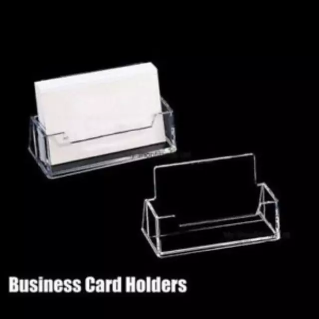 HD Acrylic Landscape Business Card Holders Desktop Dispensers Display Stands