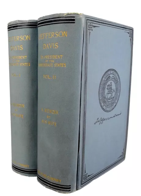 Jefferson Davis - Ex-President of the Confederate States - 1890 - 2 Vols - 1st