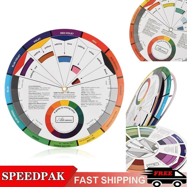 Guía de mezcla de ruedas de color portátil de 14 cm para maquillaje de tatuajes S pintura hobby X7R3