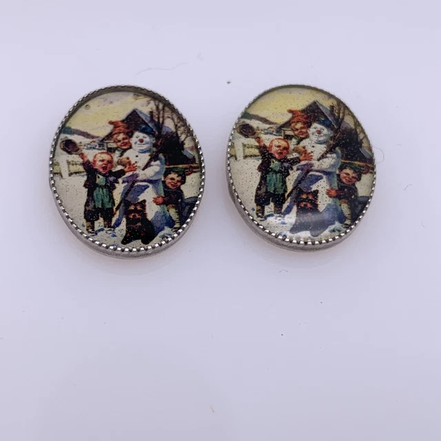2x VINTAGE - CABOCHONS Vintage 18x13 mm rar!! glas