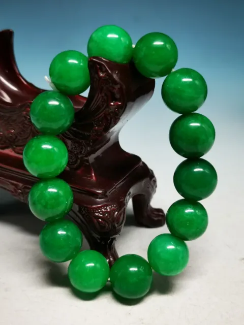 Quality Exquisite Natural A Jadeite Jade Beads Hand Polished Jade Bracelet R21