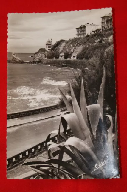 Biarritz La Cote Des Basques Et La Villa Belza Pyrenees Atlantic Aquitaine