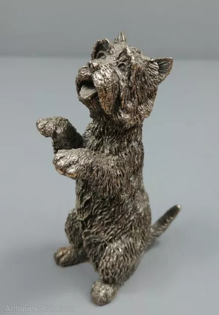 Hallmarked Silver Figure Of A West Highland Terrier