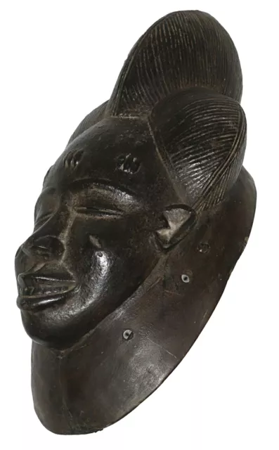 African Mask Wood Guro Ivory Coast Antiques Vintage Ethnic Tribal Wooden Art