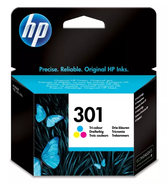 CH562EE - cartuccia ink jet originale - 3 colori - HP N.301