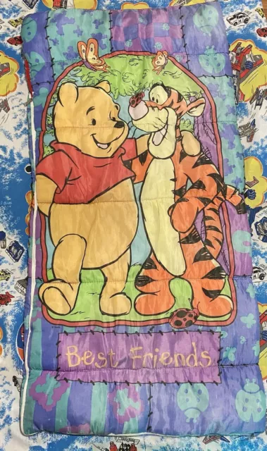 Vintage Winnie The Pooh And Tigger Sleeping Bag