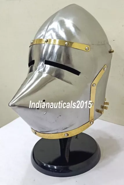 Medieval Functional Armor Hounskull Pig Face Bascinet 18 Armor Helmet Halloween
